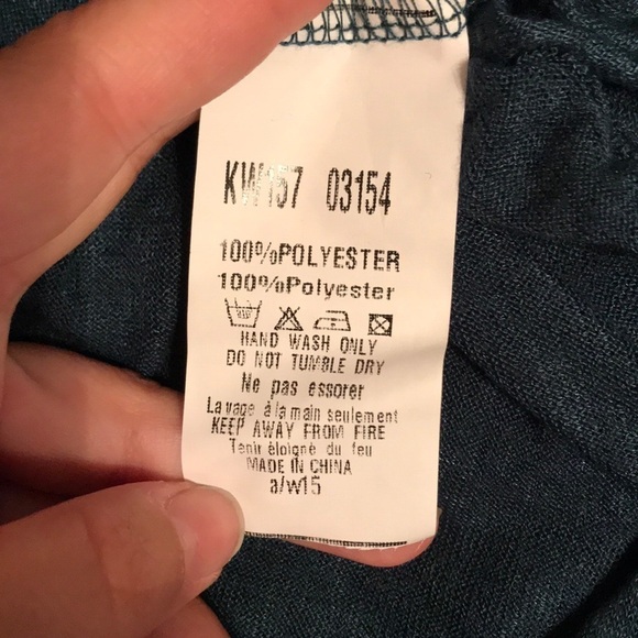 AX teal cross shirt, Size S/M - Picture 5 of 5